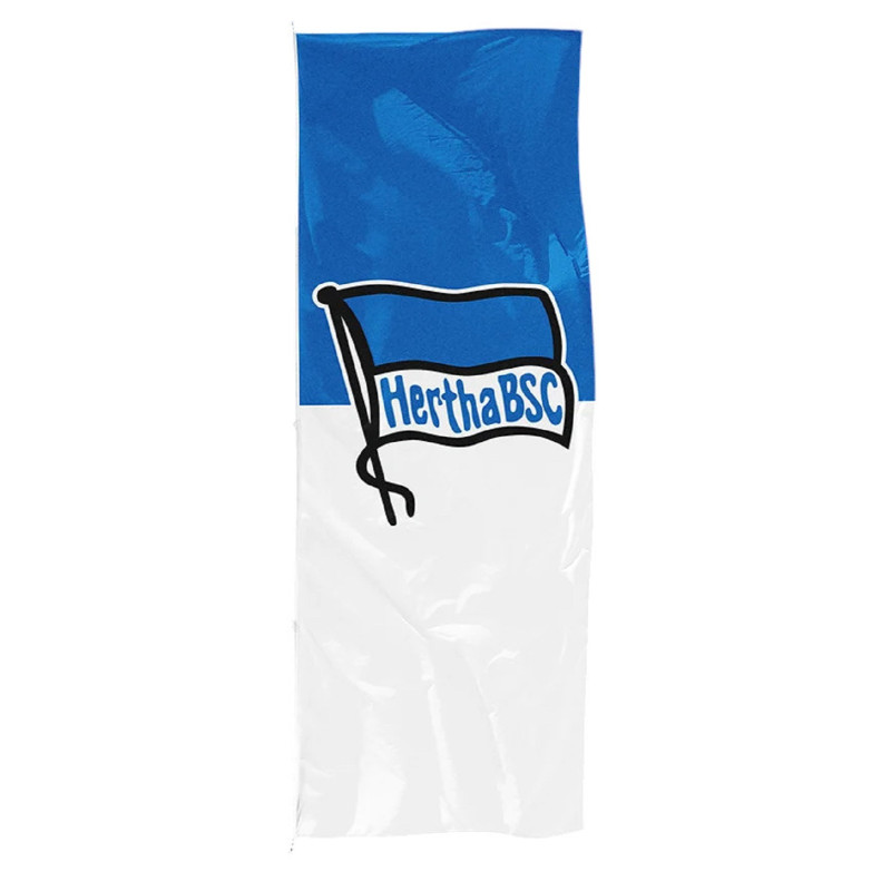 Hertha BSC Berlin Hissfahne - Logo - 120 x 300 cm | Hochformat | Fahne  | Blau-Weiß | Flagge | HBSCB