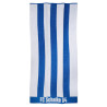 FC Schalke 2er Set Duschtuch & Handtuch Streifen | königsblau-weiß | 70 x 140 cm + 50 x 100 cm | S04