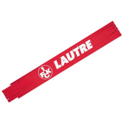 1. FC Kaiserslautern Zollstock - Lautre - Rot | Gliedermaßstab | Schmiege | FCK