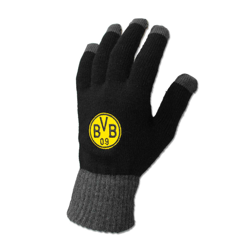 Borussia Dortmund  Smartphonehandschuh schwarz | Smartphone Handschuhe | unisex | BVB | Gr. S bis L