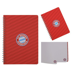 FC Bayern München 2er Set Notizbuch mit Spiralbindung | A4 + A5 | Ringbuch | FCB