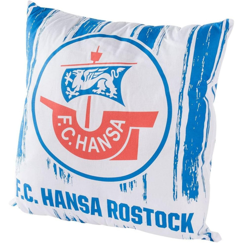 F.C. Hansa Rostock Kissen - Streifen - Kuschelkissen | Dekokissen | Kissen FCH