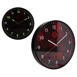 FC Bayern München Wanduhr Glow in the dark | Ø 30 cm | nachtleuchtend | Uhr | FCB