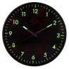 FC Bayern München Wanduhr Glow in the dark | Ø 30 cm | nachtleuchtend | Uhr | FCB