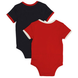 FC Bayern München Baby Body 2er Set Essential Rot / Navy | Bodie | Babybody | FCB - Gr. 56 bis 86