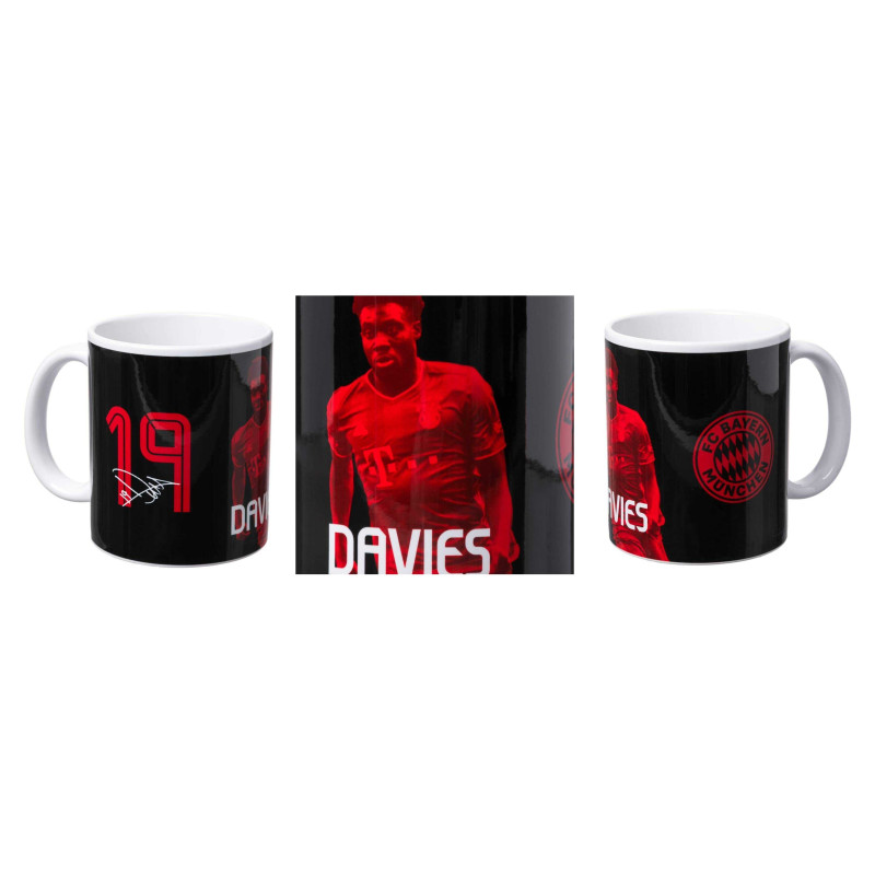 FC Bayern München Tasse - Davies - schwarz | Signatur | Kaffeetasse | FCB