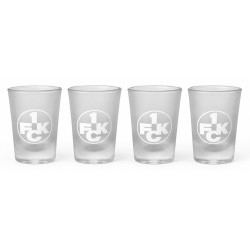 1. FC Kaiserslautern Schnapsbank mit 4 Schnapsgläsern | Shot Glas | FCK