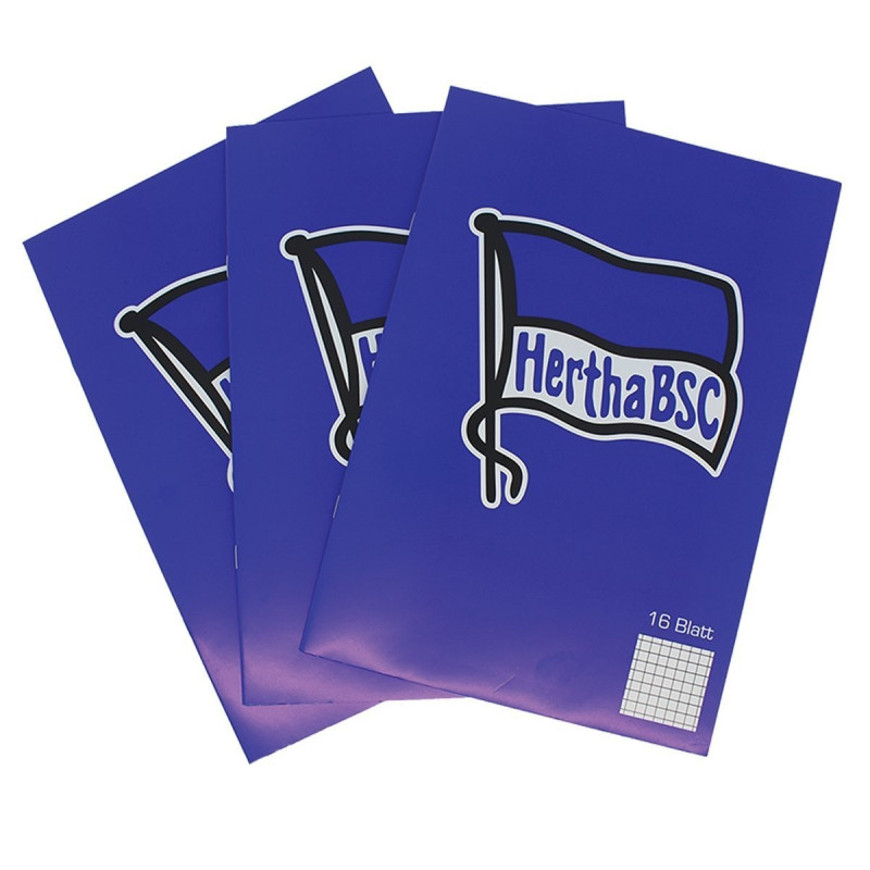 Hertha BSC Berlin Schreibheft 3er Set | Heft | HBSC