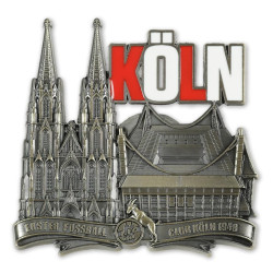 1. FC Köln Magnet - Dom & Stadion - Metall | Kühlschrankmagnet