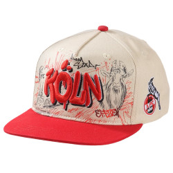 1. FC Köln Kinder Cap - Graffiti - Kappe | Schildmütze | Basecap | Flatcap