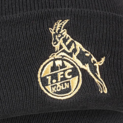 1. FC Köln Mütze - Gold - schwarz | Strickmütze | Beanie