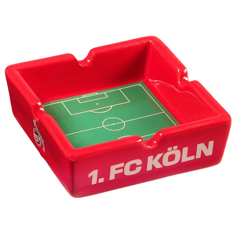 1. FC Köln Aschenbecher - Fußballfeld - rot | Keramik | Ascher