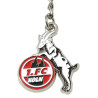 1. FC Köln Schlüsselanhänger - Würfelkette Pylon - mit Logo Charm-Anhänger