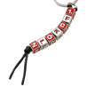 1. FC Köln Schlüsselanhänger - Würfelkette Pylon - mit Logo Charm-Anhänger