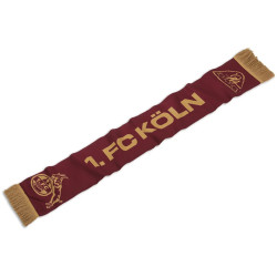 1. FC Köln Premiumschal - Willi Ostermann -  bordeaux | Schal  | Fanschal | Strickschal