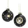 Borussia Dortmund Christbaumkugeln 6er Set | Weihnachtskugeln | Weihnachtsbaumkugeln | BVB 09