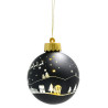 Borussia Dortmund LED Christbaumkugel schwarz | Weihnachtskugel | BVB 09