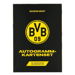 Borussia Dortmund Autogrammkarten mit gedruckten Unterschriften 26/27 | Sammelkarten | BVB 09
