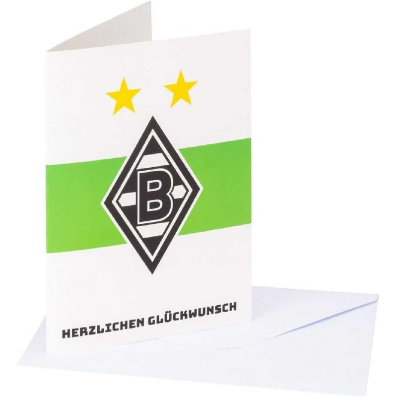 Borussia Mönchengladbach Grußkarte - Herzlichen Glückwunsch - Karte | Glückwunschkarte | Klappkarte BMG