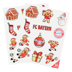 FC Bayern München Aufkleberbogen 2er Set  - Winter -  Aufkleber | Sticker | FCB