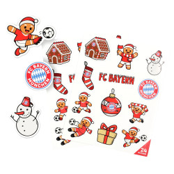 FC Bayern München Aufkleberbogen 2er Set  - Winter -  Aufkleber | Sticker | FCB