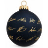 Borussia Dortmund Weihnachtskugel Signature 2026/27 | schwarz-gold | Christbaumkugel | Unterschriften | BVB 09