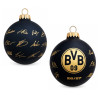 Borussia Dortmund Weihnachtskugel Signature 2026/27 | schwarz-gold | Christbaumkugel | Unterschriften | BVB 09