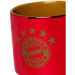 FC Bayern München Tasse rotmetallic-gold - 5 Sterne Logo - Kaffeetasse | FCB