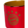 FC Bayern München Tasse rotmetallic-gold - 5 Sterne Logo - Kaffeetasse | FCB