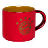 FC Bayern München Tasse rotmetallic-gold - 5 Sterne Logo - Kaffeetasse | FCB