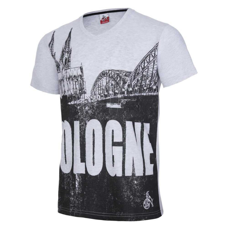 1. FC Köln T-Shirt - Hohenzollernbrücke - Shirt Größe M