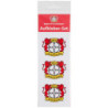 Bayern 04 Leverkusen Aufkleber - Logo - 3er Set klein| vierfarbig | 5.8 x 4.5 cm | Sticker