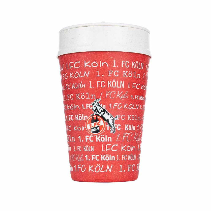 1. FC Köln ISO TO GO Becher Allover rot Kaffeebecher Thermobecher