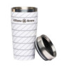 FC Bayern München Thermobecher - Allianz Arena - weiß Kaffee Becher Isolierbecher Mug Coffee to go FCB