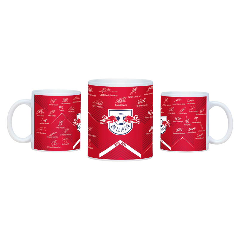 RB Leipzig Tasse - Signatur 2025/26 - Unterschriftentasse Team RBL