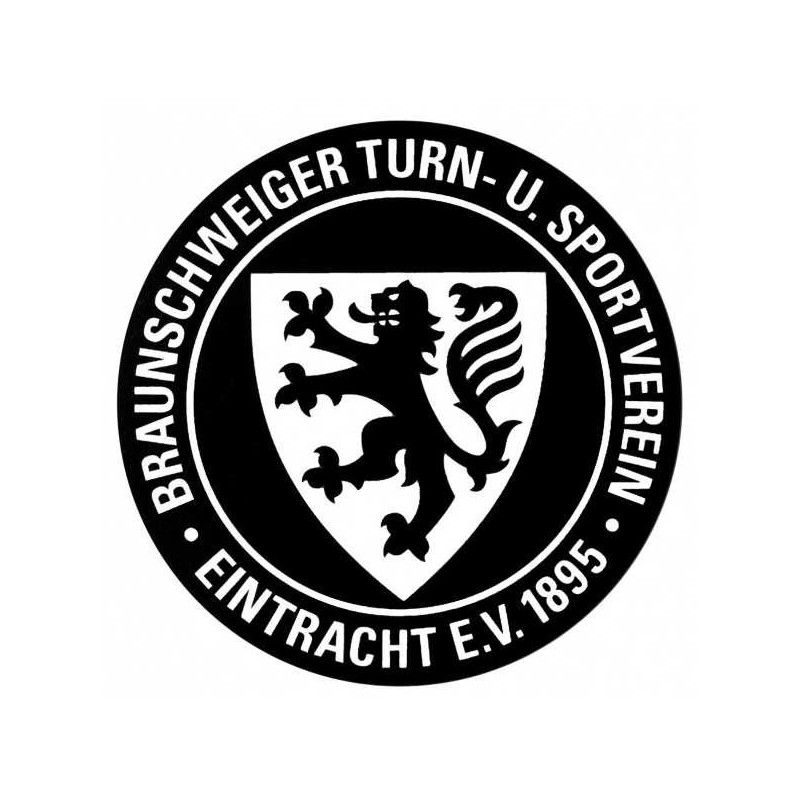 Eintracht Braunschweig Aufkleber - Traditionswappen schwarz - Sticker Autoaufkleber BTSV