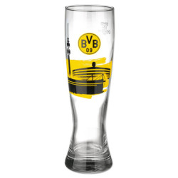 Borussia Dortmund Weizenglas - Skyline - Glas | Bierglas | Weißbierglas | Weizenbierglas | BVB 09