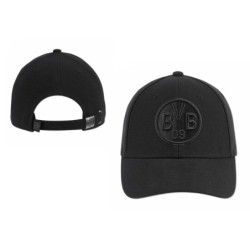 Borussia Dortmund Kappe - all black - Cap schwarz Basecap BVB 09