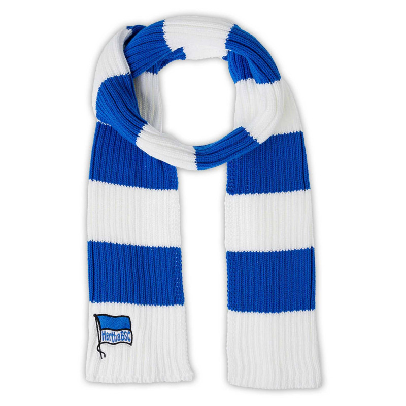Hertha BSC Berlin Schal Blockstreifen Strick blau-weiß Strickschal HBSCB