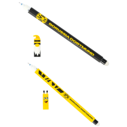 Borussia Dortmund Gelschreiber 2er Set - Emma und Wichtel - radierbar | Stift | Gelstift | BVB 09