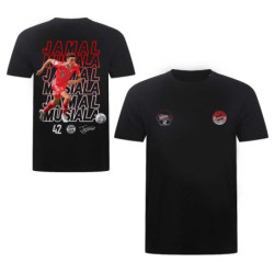 FC Bayern München T-Shirt Schriftzüge - Jamal Musiala - Größe 3XL schwarz Shirt FCB