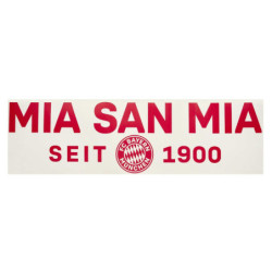 FC Bayern München Heckscheibenaufkleber - Mia san mia - Rot | XXL Auto Aufkleber | Sticker | FCB