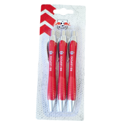 RB Leipzig Kugelschreiber 3er Set - Logo - ROT Kuli Stift RBL