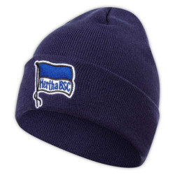 Hertha BSC Berlin Mütze - Fahne - navy | Beanie | Wintermütze | Strickmütze | HBSCB