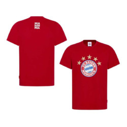 FC Bayern München T-Shirt - 5 Sterne - Logo rot FCB Shirt - Gr. 3XL noch verfügbar