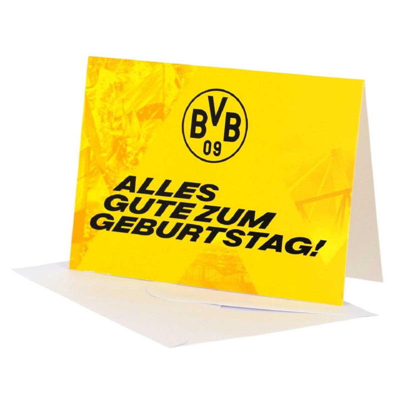 Borussia Dortmund Geburtstagskarte - Alles Gute zum Geburtstag! - gelb | Karte | BVB 09