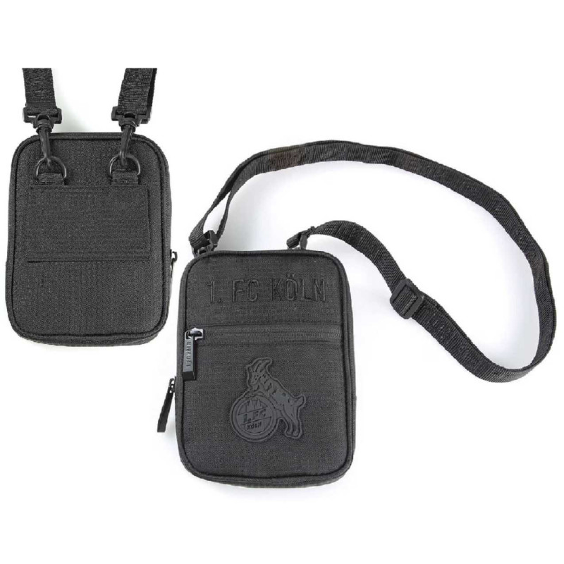 1. FC Köln Stadiontasche - All Black - klein Tasche Umhängetasche schwarz