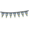 Eintracht Braunschweig Autowimpel Kette - Streifen - 60 cm | Wimpelkette mit Saugnäpfen | BTSV