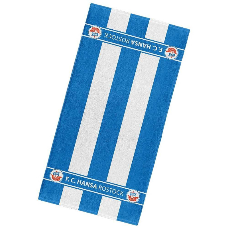 F.C. Hansa Rostock Duschtuch - Blockstreifen - 70 x 140 cm Handtuch Badetuch