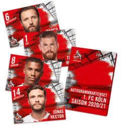 1. FC Köln Autogrammkarten Team 2020/21 | Sammelkarten | unsigniert